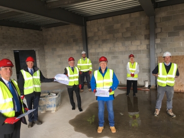 L-R: NELC Council Leader Phillip Jackson, YMCA board member Neil Strawson, Martin Vickers MP, Site Manager Luke Farr, Lia Nici MP, YMCA Humber CEO Debbie Cook and Senior Site Manager Shaun Allerton.